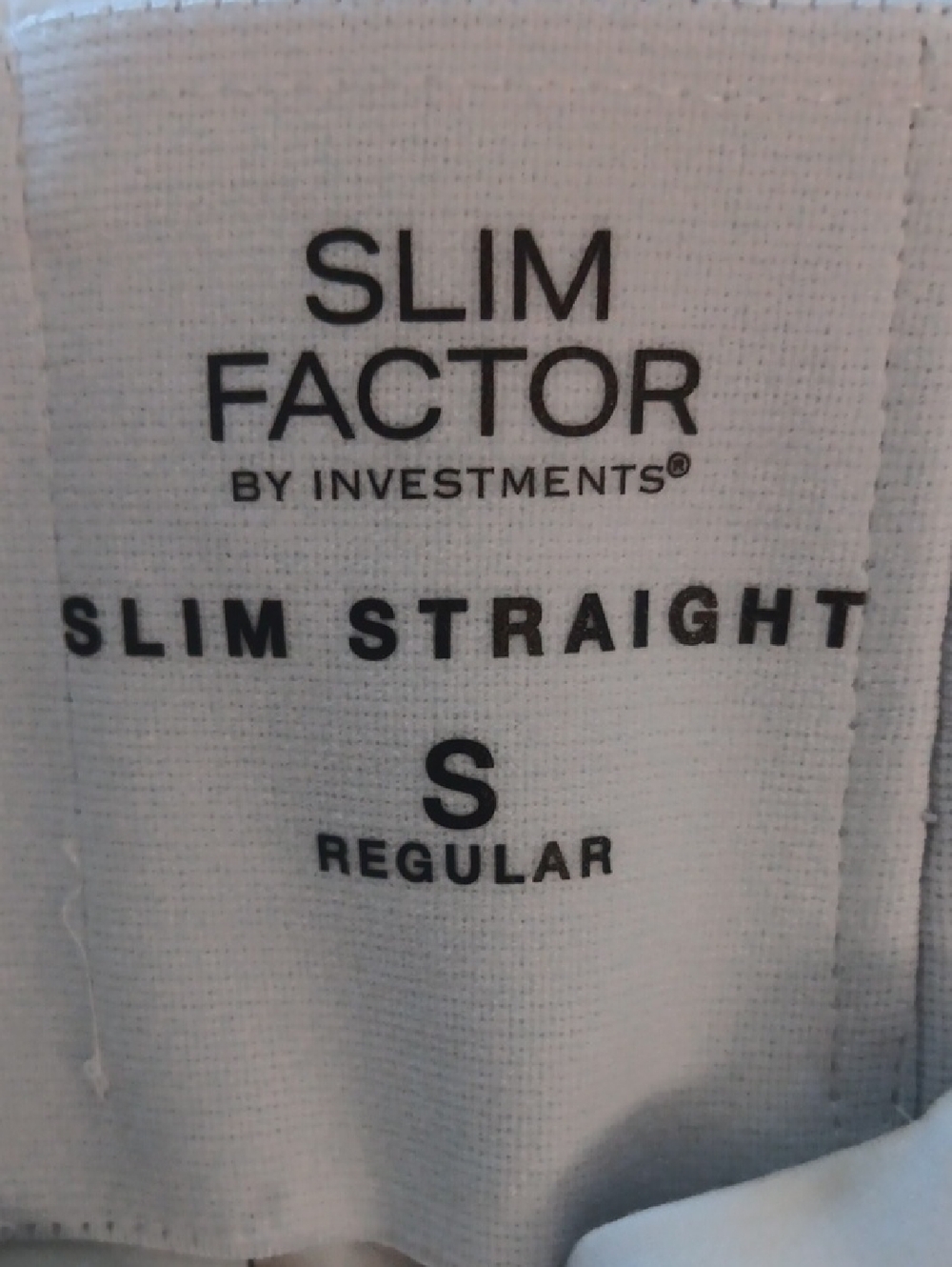 Slim Factor Slim Straight Pants - White